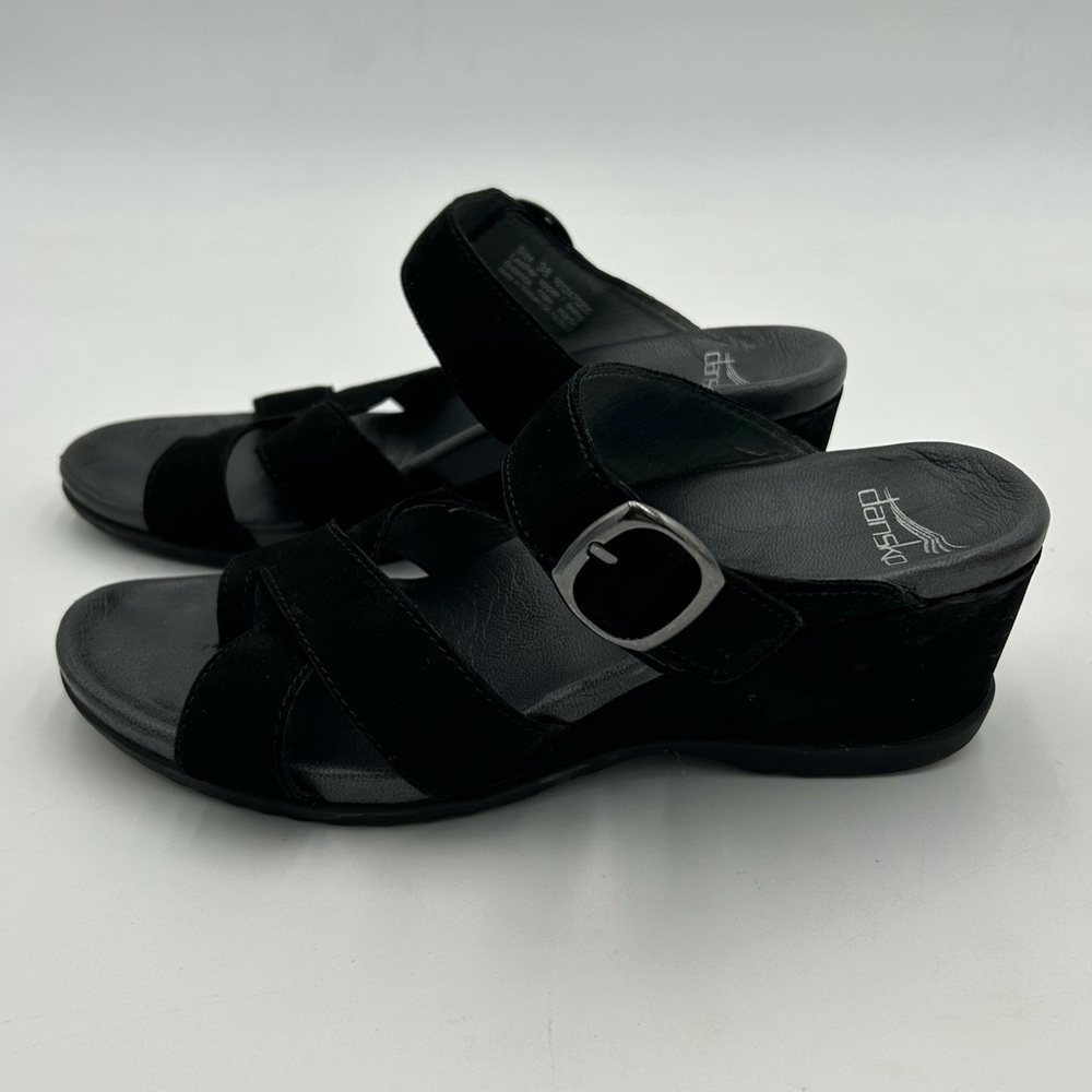 DANSKO Women's Aubree Black Nubuck Wedge - Picture 4 of 7
